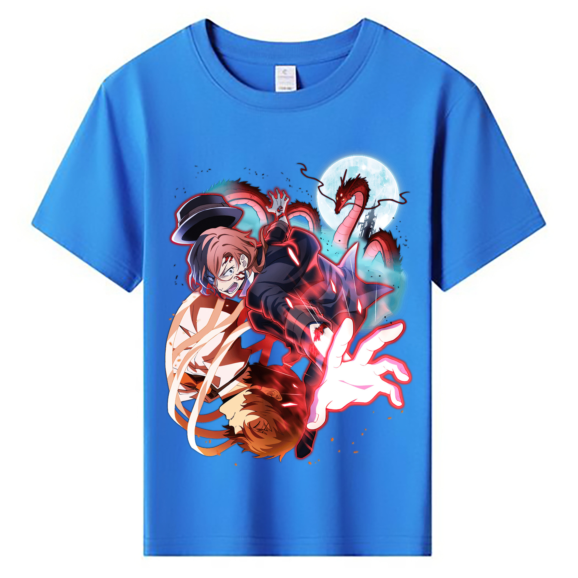 （画像用） 文豪ストレイドッグス Bungo Stray Dogs 綿100％キッズTシャツ（フロントプリント）